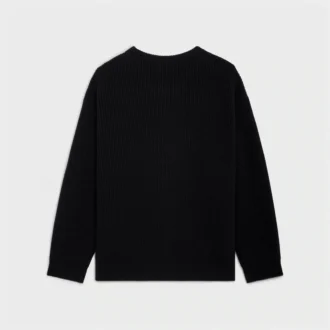 Suéter oversize CELINE de lana acanalada