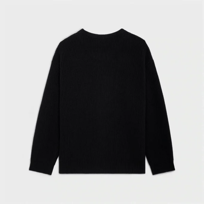 Suéter oversize CELINE de lana acanalada Suéter oversize CELINE de lana acanalada