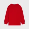 Suéter oversize con cuello en V de cachemira