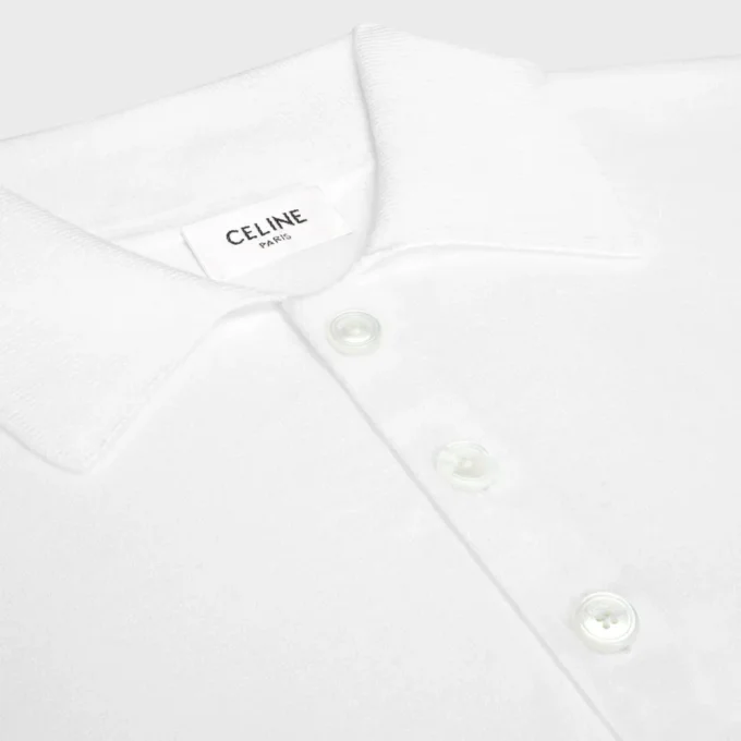 Suéter polo de algodón fino Suéter polo de algodón fino
