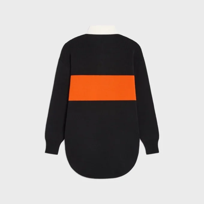Suéter polo oversize de lana Suéter polo oversize de lana