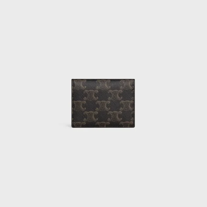 Tarjetero plegable Triomphe Canvas en lona Triomphe Canvas Tarjetero plegable Triomphe Canvas en lona Triomphe Canvas