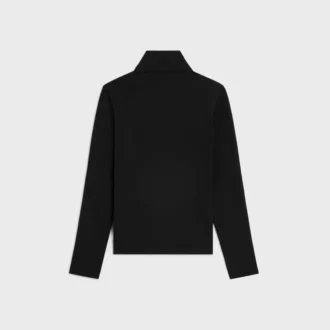 Top de cuello alto en jersey de algodón deportivo Top de cuello alto en jersey de algodón deportivo