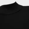 Top de cuello alto en jersey de algodón deportivo Top de cuello alto en jersey de algodón deportivo