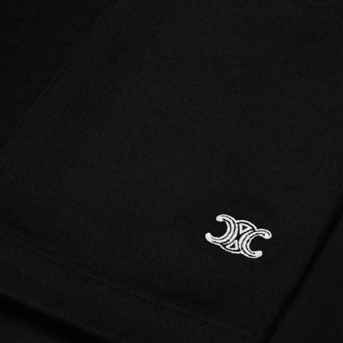 Top de cuello alto en jersey de algodón deportivo Top de cuello alto en jersey de algodón deportivo