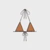 Top triangular en jersey mate con monograma Top triangular en jersey mate con monograma