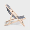 Tumbona de madera y tejido jacquard Tumbona de madera y tejido jacquard