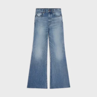 Vaqueros acampanados 001 en denim de algodón