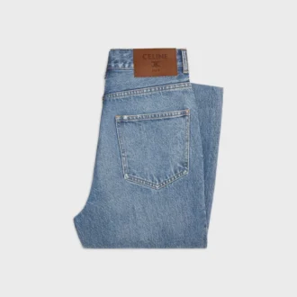 Vaqueros acampanados 001 en denim de algodón