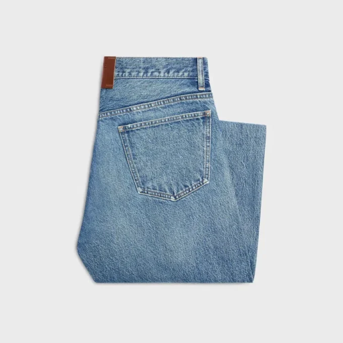 Vaqueros boyfriend 001 en denim de algodón Vaqueros boyfriend 001 en denim de algodón