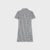 Vestido camisero mini de seda Vichy Vestido camisero mini de seda Vichy