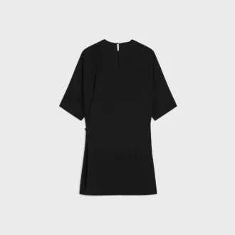 Vestido cruzado en cady