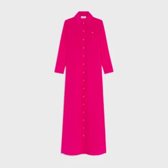 Vestido de crepé de seda y acetato