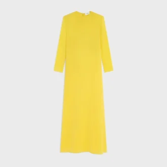 Vestido de georgette de seda