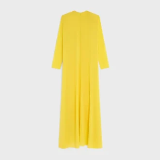 Vestido de georgette de seda