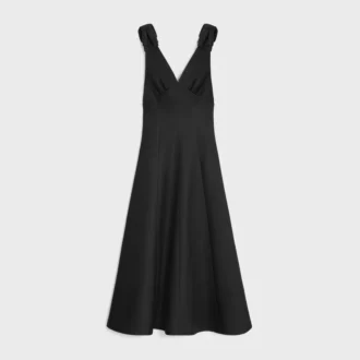 Vestido de lana y seda cady