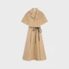 Vestido de sarga de algodón y seda Vestido de sarga de algodón y seda