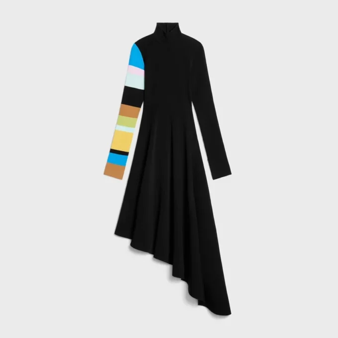 Vestido de viscosa de doble cara Vestido de viscosa de doble cara