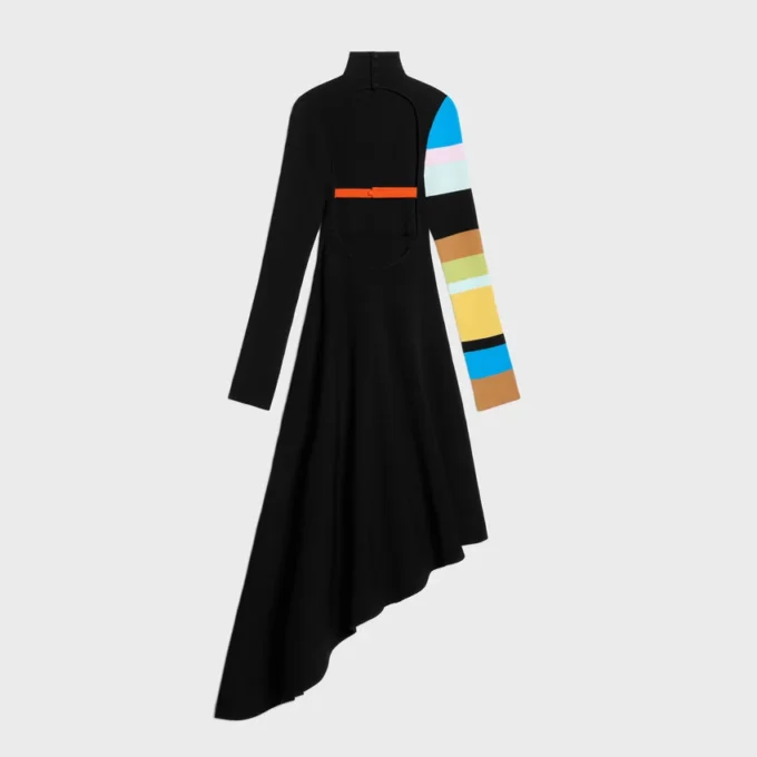 Vestido de viscosa de doble cara Vestido de viscosa de doble cara