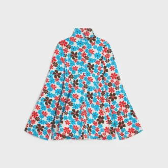 Vestido midi en jacquard de poliamida