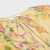 Vestido mini plisado en georgette de seda Vestido mini plisado en georgette de seda