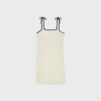 Vestido mini Triomphe de algodón de ganchillo