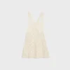 Vestido mini Triomphe de algodón de ganchillo Vestido mini Triomphe de algodón de ganchillo