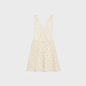 Vestido mini Triomphe de algodón de ganchillo