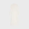 Vestido polo midi de algodón de ganchillo