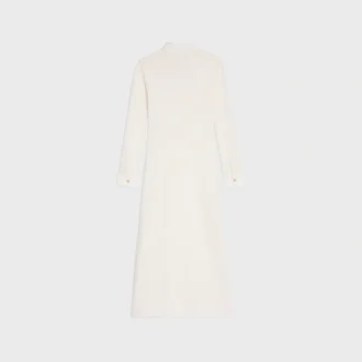 Vestido polo midi de algodón de ganchillo