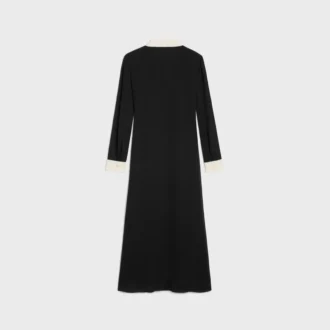 Vestido polo midi en georgette de viscosa