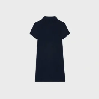 Vestido polo mini de algodón rizo
