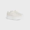 Zapatilla Block con cuña en piel de becerro