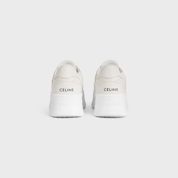Zapatilla Block con cuña en piel de becerro