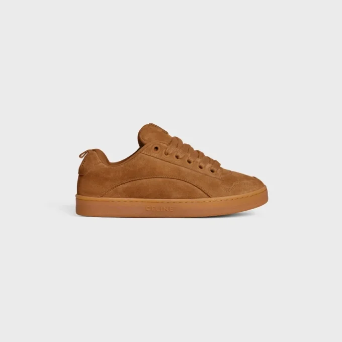 Zapatillas bajas con cordones CELINE Huntington en piel de becerro de gamuza y malla Zapatillas bajas con cordones CELINE Huntington en piel de becerro de gamuza y malla