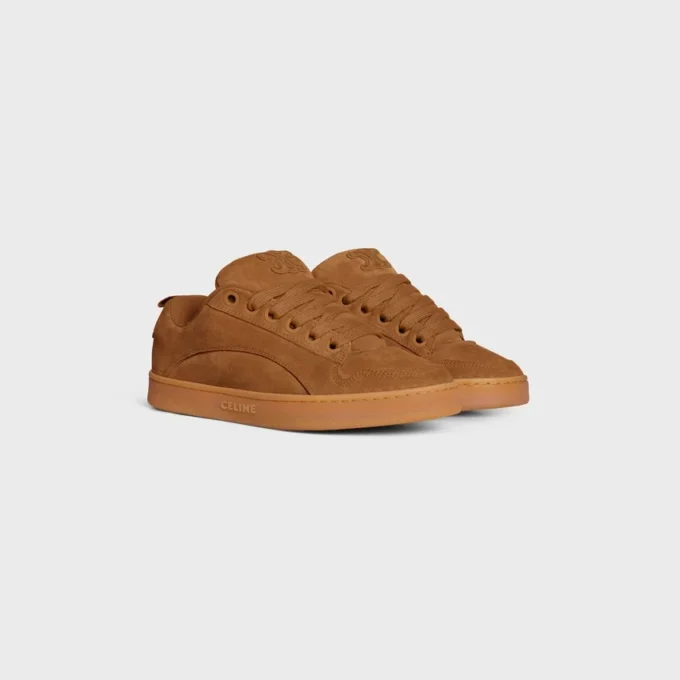 Zapatillas bajas con cordones CELINE Huntington en piel de becerro de gamuza y malla Zapatillas bajas con cordones CELINE Huntington en piel de becerro de gamuza y malla