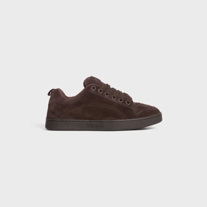 Zapatillas bajas con cordones CELINE Huntington en piel de becerro de gamuza y malla Zapatillas bajas con cordones CELINE Huntington en piel de becerro de gamuza y malla