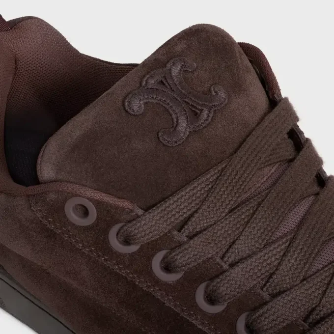 Zapatillas bajas con cordones CELINE Huntington en piel de becerro de gamuza y malla Zapatillas bajas con cordones CELINE Huntington en piel de becerro de gamuza y malla