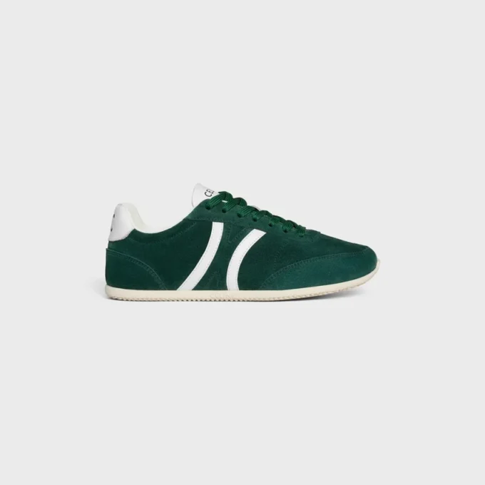 Zapatillas bajas con cordones CELINE Jogger con el motivo Triomphe en piel de becerro de gamuza y piel de becerro Zapatillas bajas con cordones CELINE Jogger con el motivo Triomphe en piel de becerro de gamuza y piel de becerro