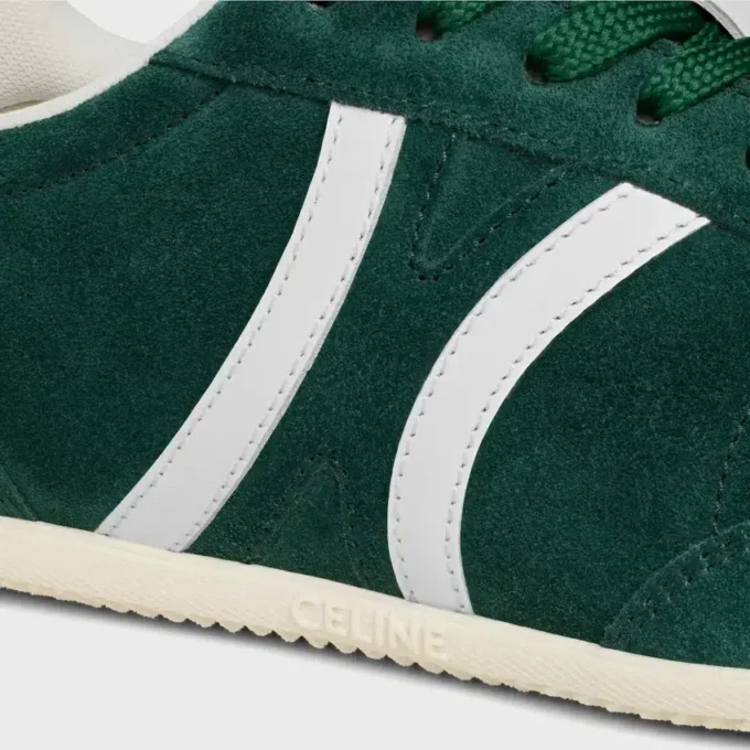 Zapatillas bajas con cordones CELINE Jogger con el motivo Triomphe en piel de becerro de gamuza y piel de becerro Zapatillas bajas con cordones CELINE Jogger con el motivo Triomphe en piel de becerro de gamuza y piel de becerro
