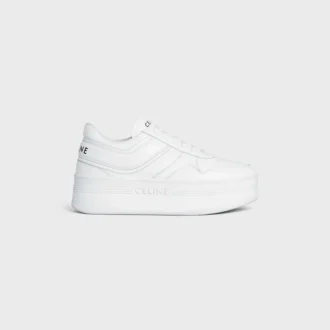 Zapatillas Block con suela de cuña en piel de becerro