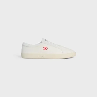 Zapatillas con cordones CELINE Lou Low con el logotipo Triomphe en lona y piel de becerro