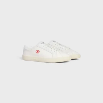 Zapatillas con cordones CELINE Lou Low con el logotipo Triomphe en lona y piel de becerro