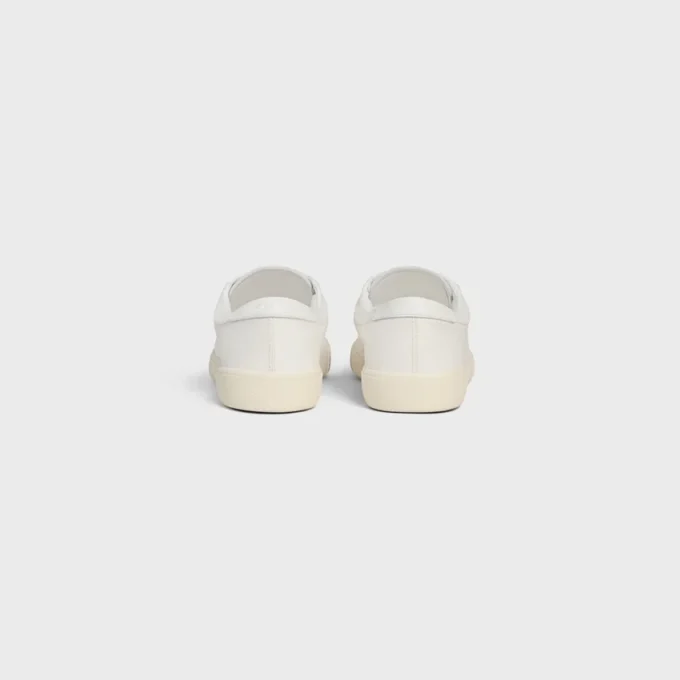 Zapatillas con cordones CELINE Lou Low con el logotipo Triomphe en lona y piel de becerro Zapatillas con cordones CELINE Lou Low con el logotipo Triomphe en lona y piel de becerro