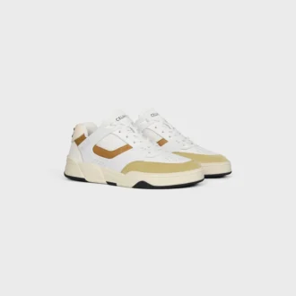 Zapatillas deportivas Ct-09 en piel de becerro, piel de becerro gamuzada y malla
