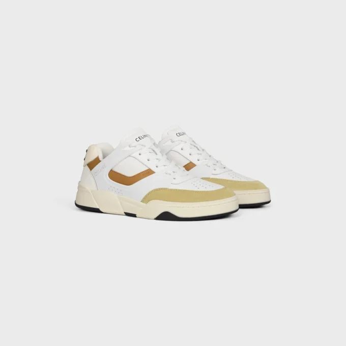 Zapatillas deportivas Ct-09 en piel de becerro, piel de becerro gamuzada y malla Zapatillas deportivas Ct-09 en piel de becerro, piel de becerro gamuzada y malla