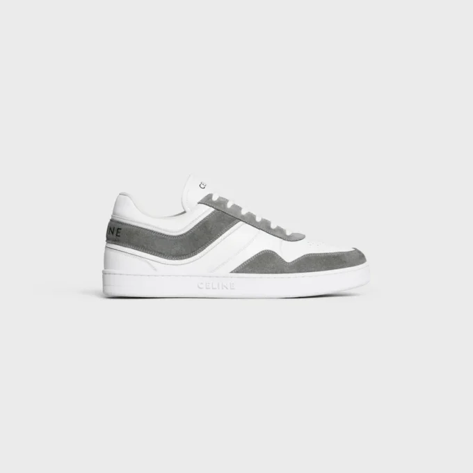 Zapatillas deportivas de ante de becerro y piel de becerro Zapatillas deportivas de ante de becerro y piel de becerro