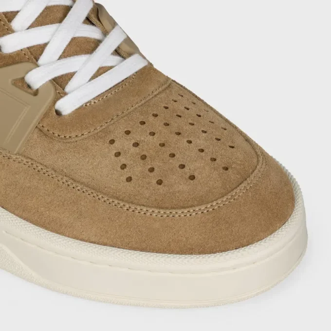 Zapatillas deportivas de cordones bajas CELINE Trainer Ct-09 en piel de becerro de gamuza y malla Zapatillas deportivas de cordones bajas CELINE Trainer Ct-09 en piel de becerro de gamuza y malla