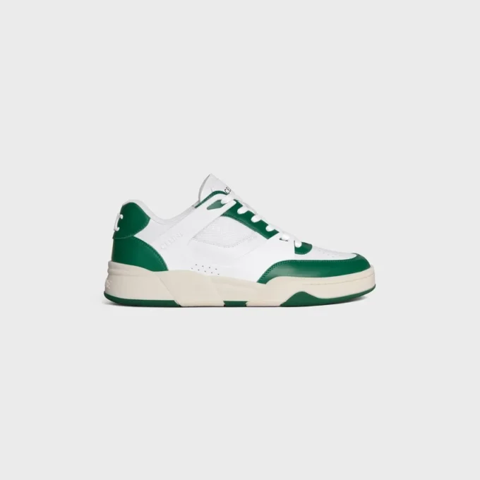 Zapatillas deportivas de cordones bajas CELINE Trainer Ct-09 en piel de becerro y malla Zapatillas deportivas de cordones bajas CELINE Trainer Ct-09 en piel de becerro y malla