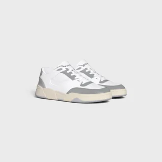 Zapatillas deportivas de cordones bajas CELINE Trainer Ct-09 en piel de becerro y malla